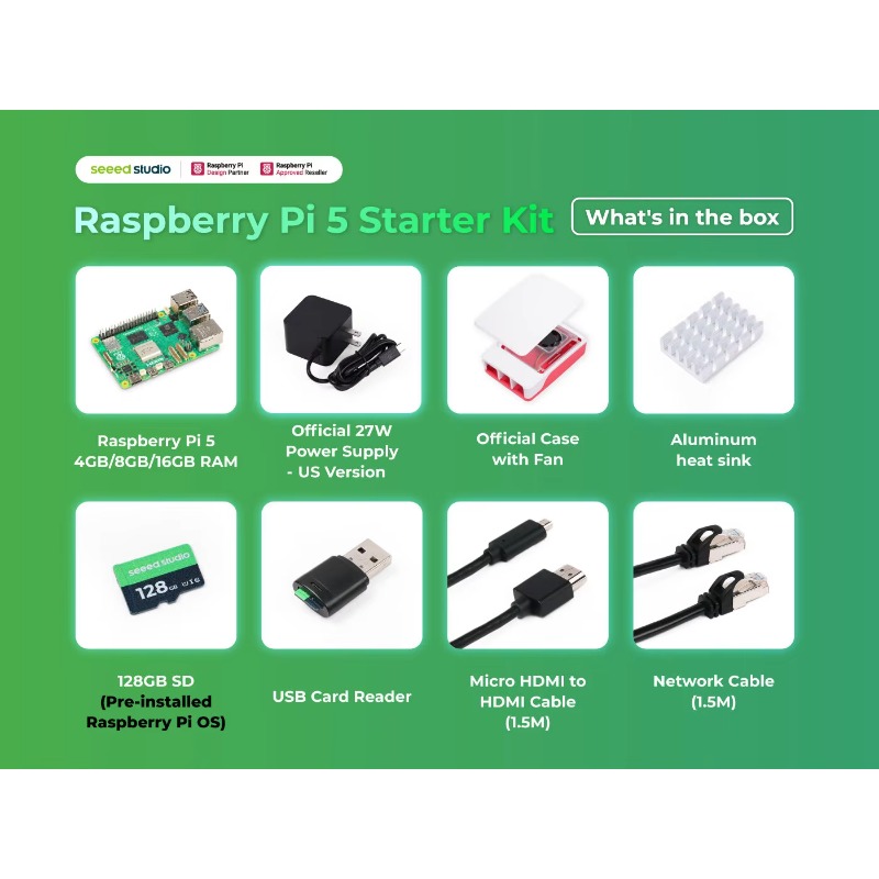 5 Starter Kit - RAM 4GB/8GB/16 - Raspberry Pi 5 8Gb Kit ulasan dan harga